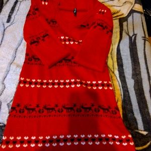 Women's festive pullover sweater